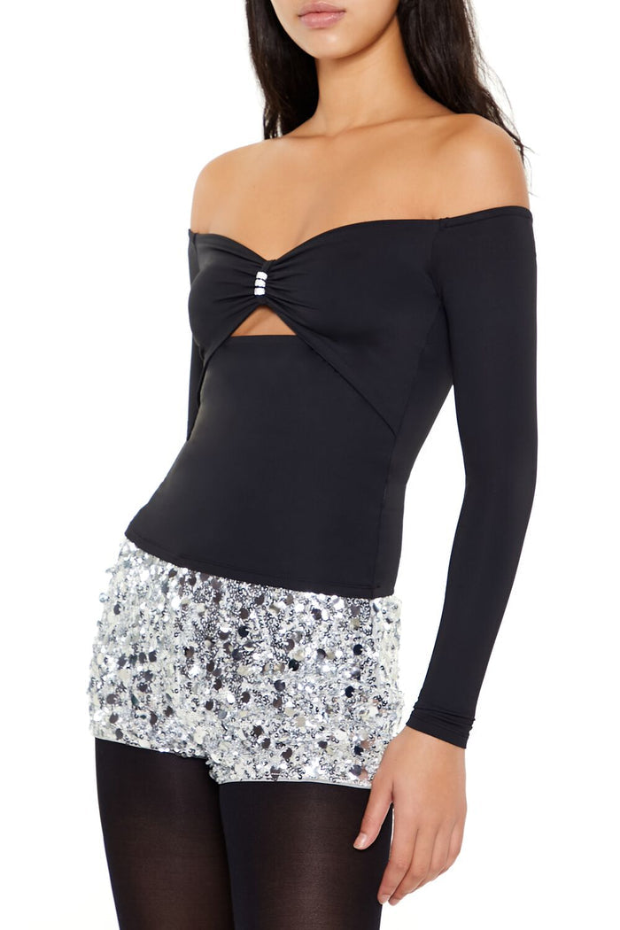 Contour Sculpt Off-the-Shoulder Top