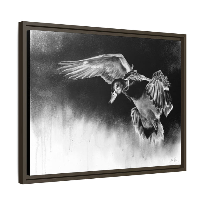 "Controlled Descent" Framed Canvas