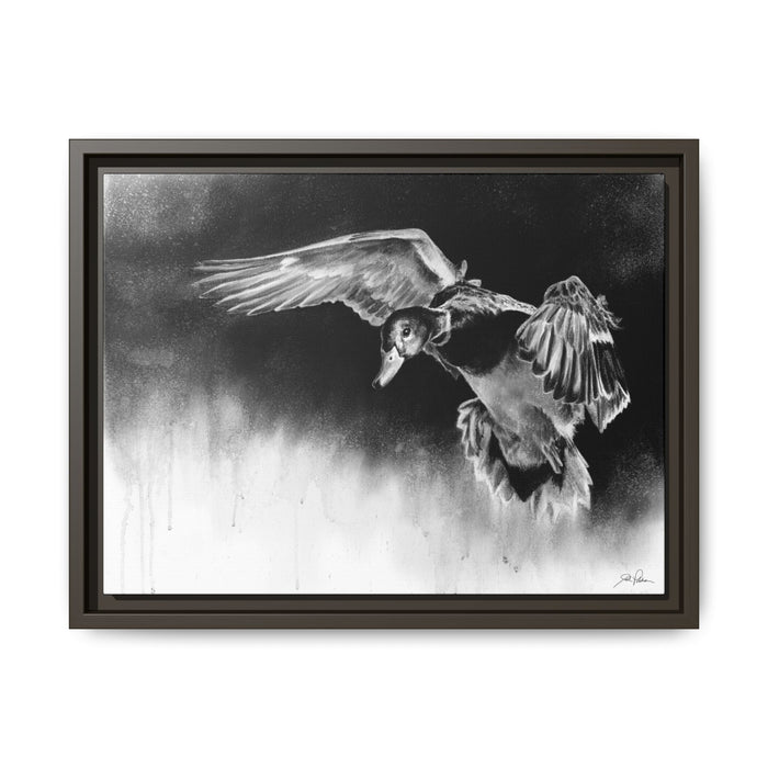 "Controlled Descent" Framed Canvas