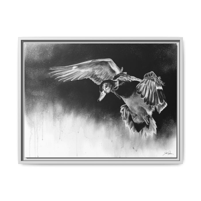 "Controlled Descent" Framed Canvas