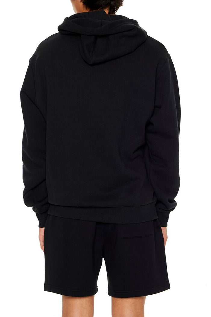Cotton-Blend Drop-Sleeve Hoodie