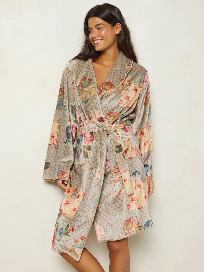 Cozy Blanket Robe - Flea Market Flora Mini-view 2