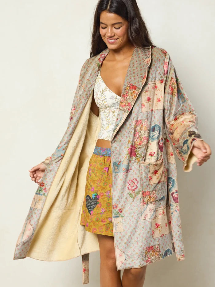 Cozy Blanket Robe - Flea Market Flora Mini-view 3