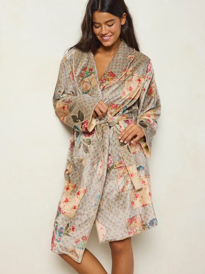 Cozy Blanket Robe - Flea Market Flora Mini-view 4