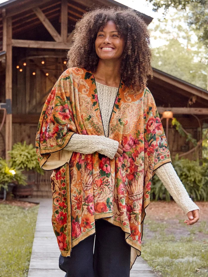 Cozy Kimono Scarf - Golden Hour Tapestry Honey-view 1