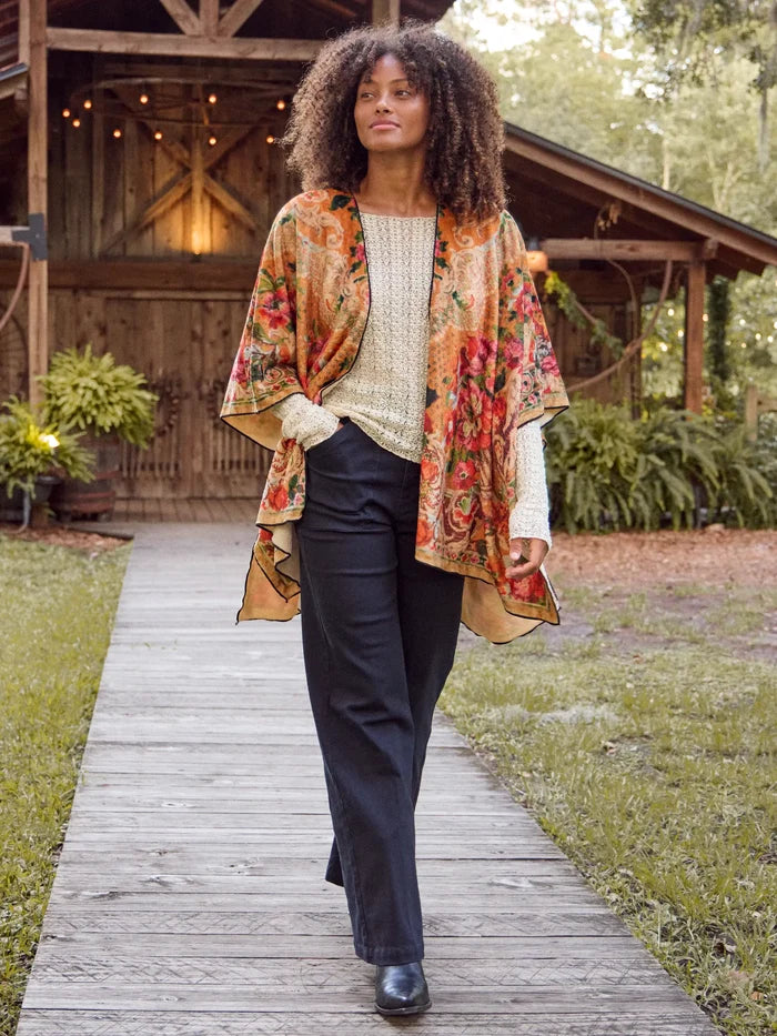 Cozy Kimono Scarf - Golden Hour Tapestry Honey-view 3