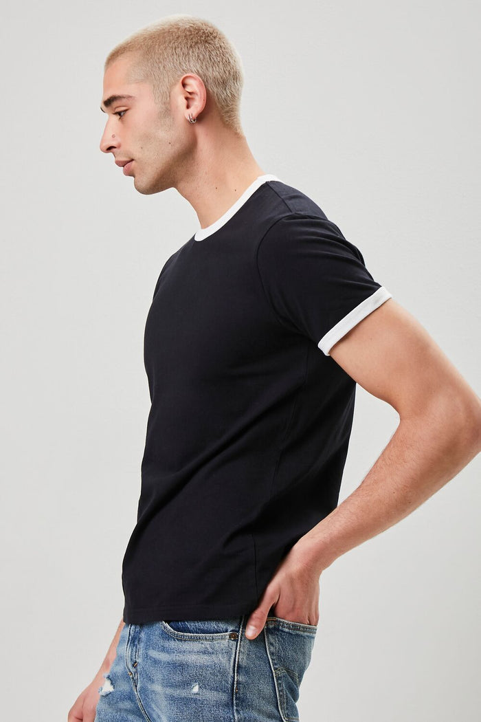 Crew Neck Ringer Tee