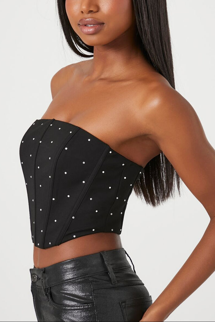 Cropped Corset Tube Top