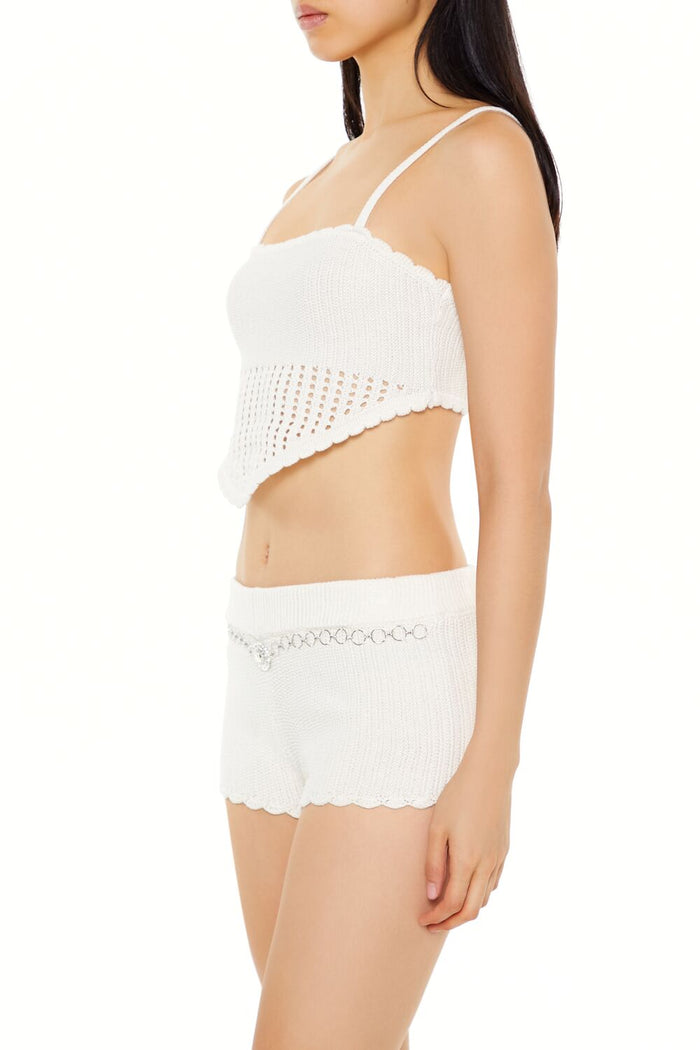Cropped Crochet Cami