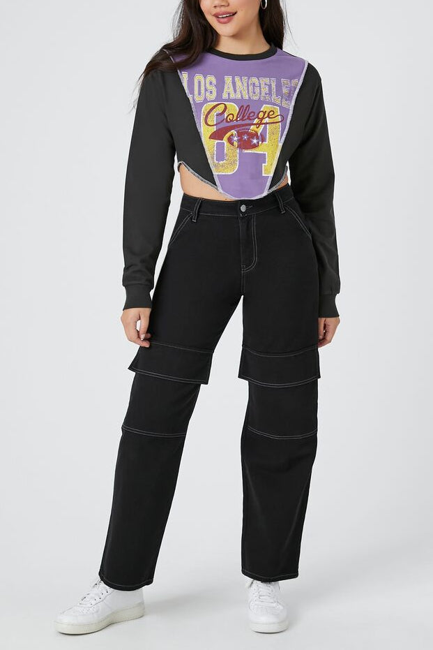 Cropped Los Angeles College Pullover