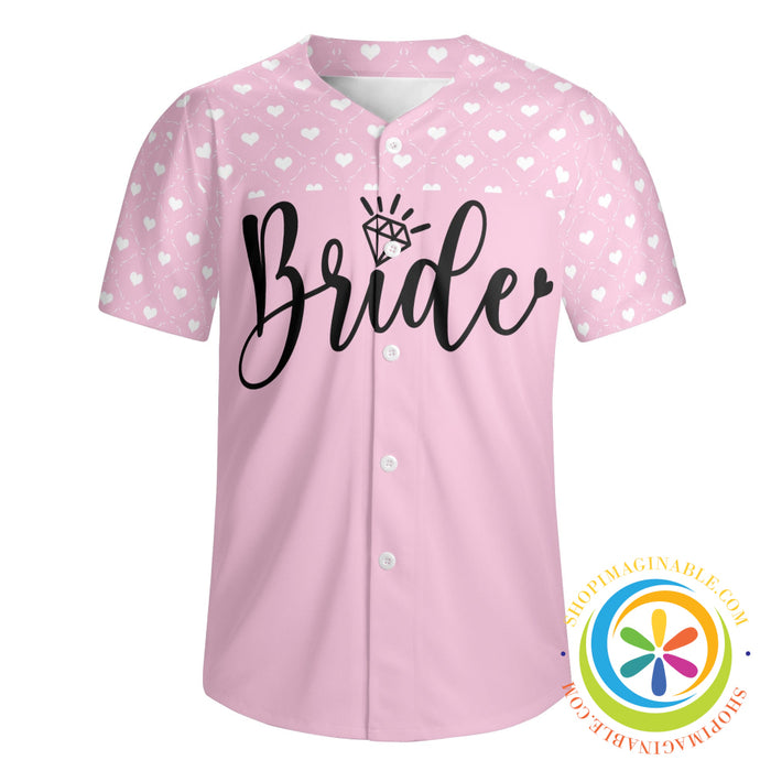 Custom Bride Unisex Baseball Jersey S
