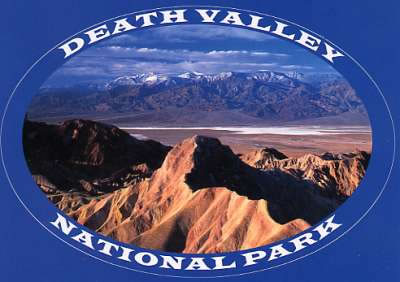 Death Valley Mountain Sticker Postcard pack of 12