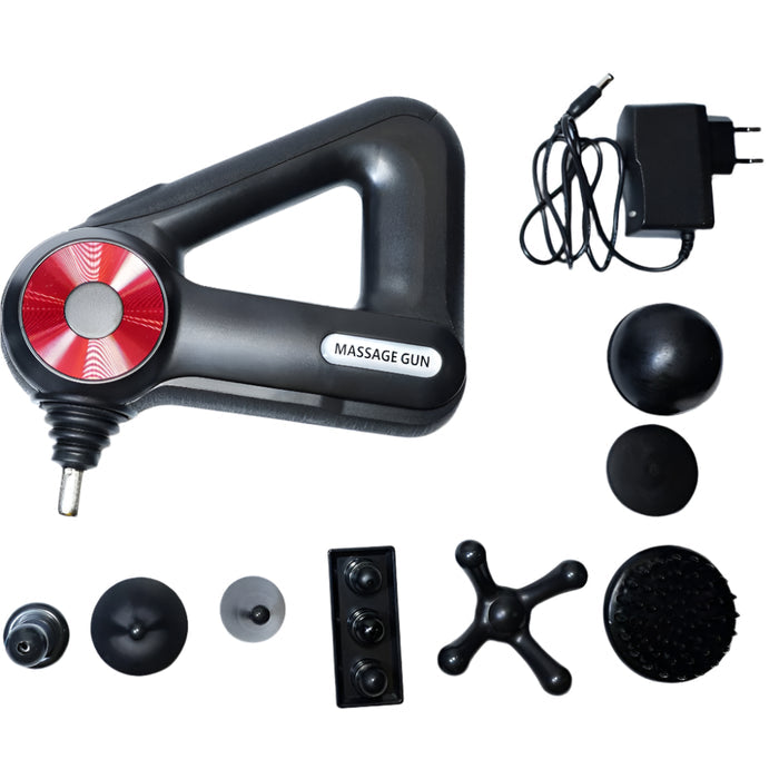 Deep Tissue Massage Gun for Muscle Pain Relief | 12 Massage Heads | Rechargeable Handheld Body Massager 8890