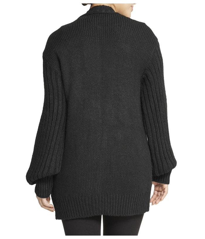 Deep V Cable Cardigan