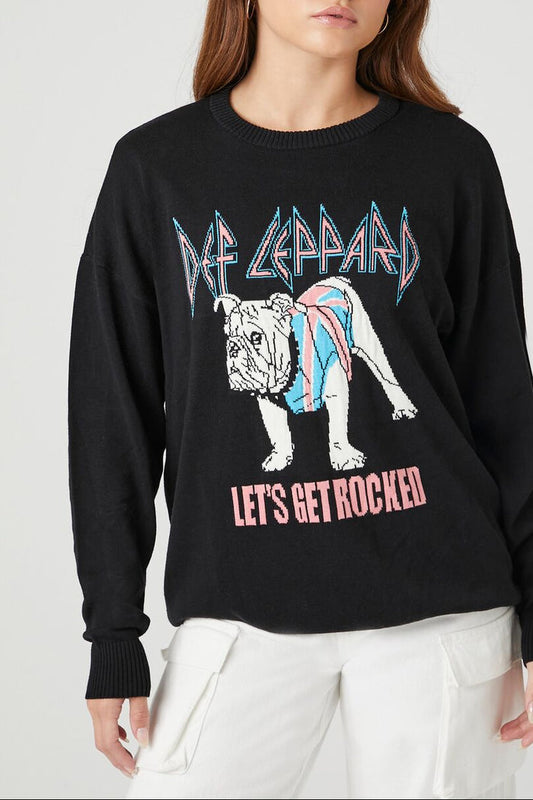 Def Leppard Graphic Sweater