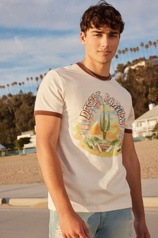 Desert Parties Graphic Ringer Tee