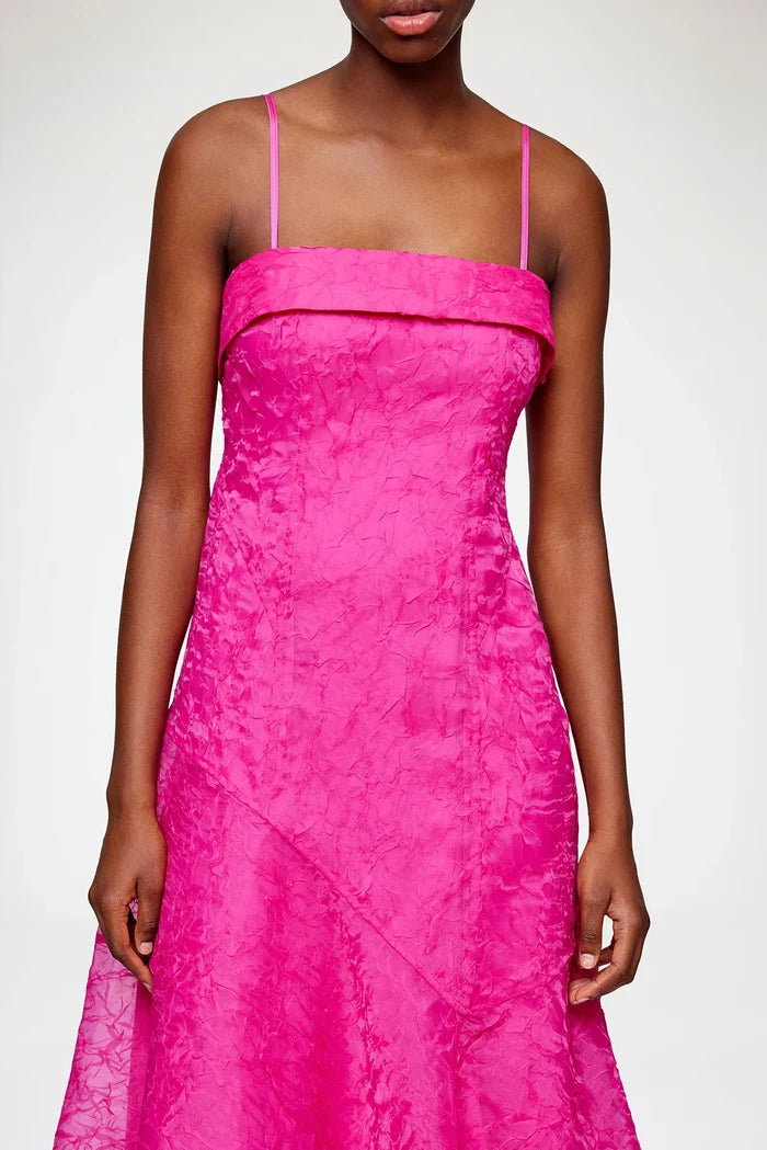 Dress in Pink Shibori Organza Dresses Ganni