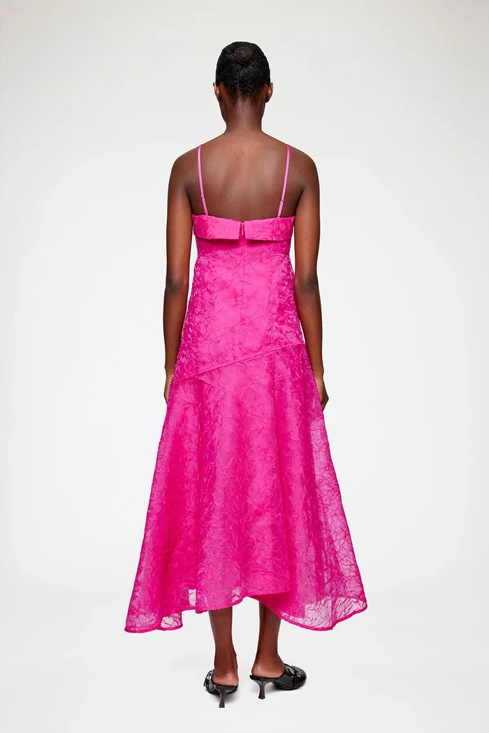 Dress in Pink Shibori Organza Dresses Ganni
