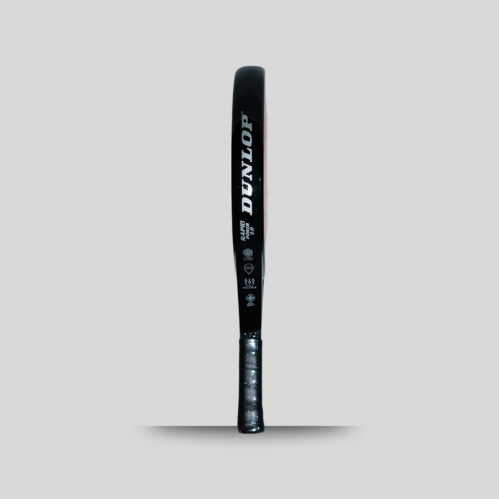 DUNLOP RAPID POWER 2.0 FIBER GLASS WITH EVA SOFT PERFORMANCES SWEET SPOT PADEL RACKET