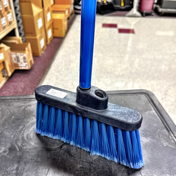 DUO SWEEP BROOM W/ 48” BLUE HANDLE