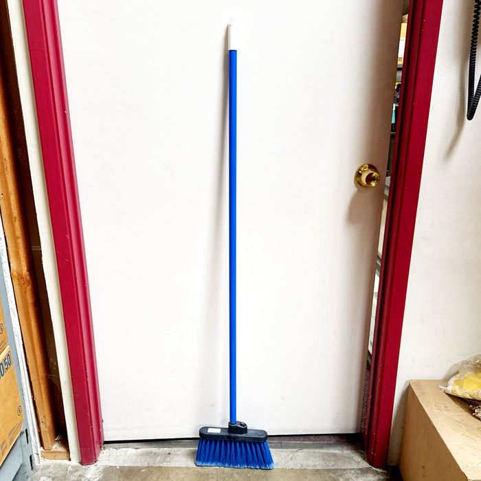 DUO SWEEP BROOM W/ 48” BLUE HANDLE
