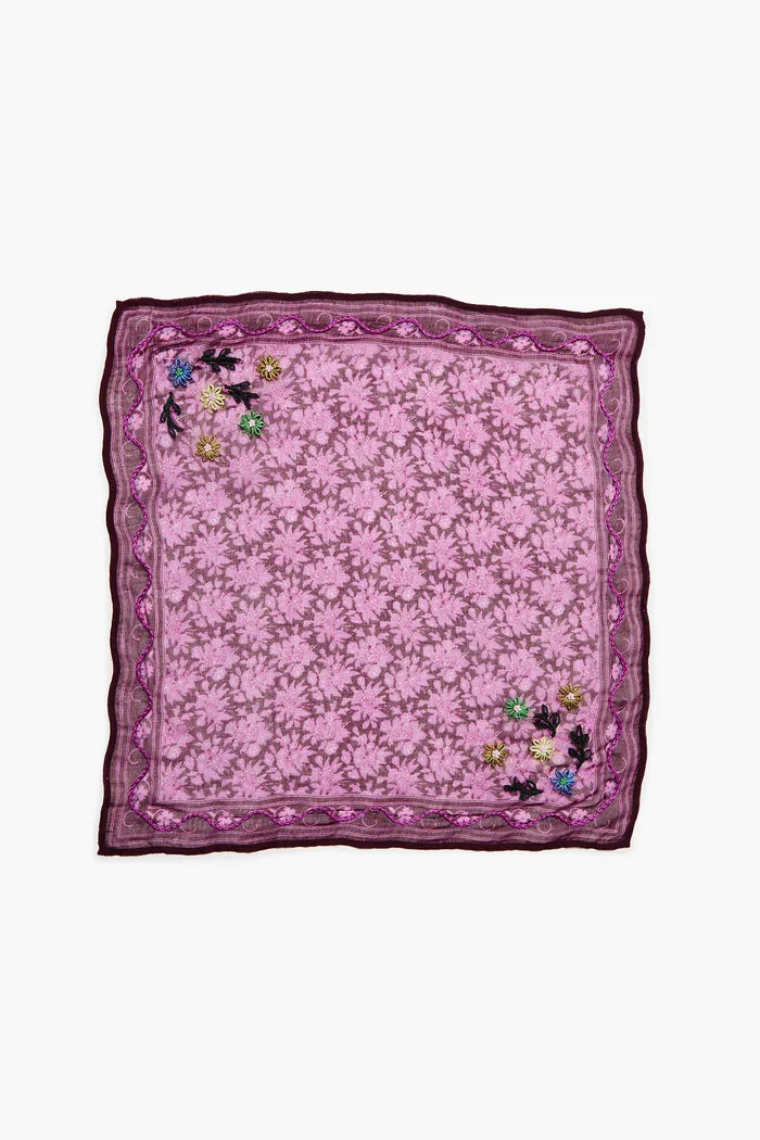 Embroidered Floral Bandana Accessories Chan Luu