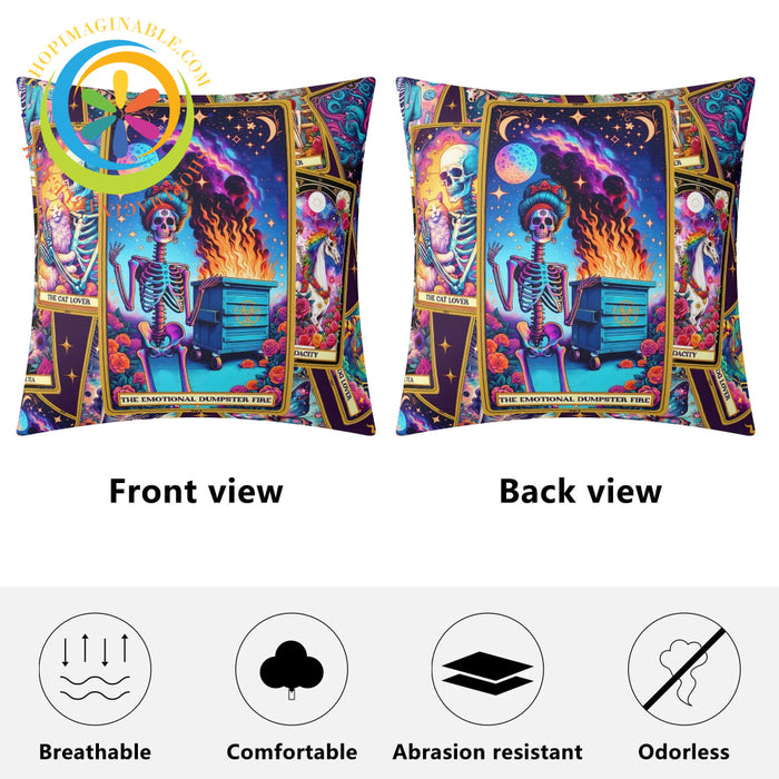 Emotional Dumpster Fire Pillow Cover