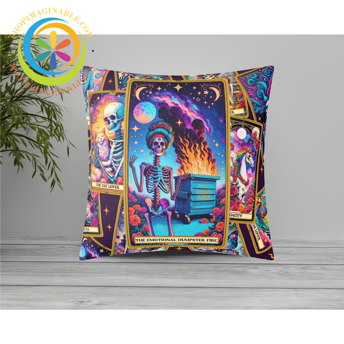 Emotional Dumpster Fire Pillow Cover