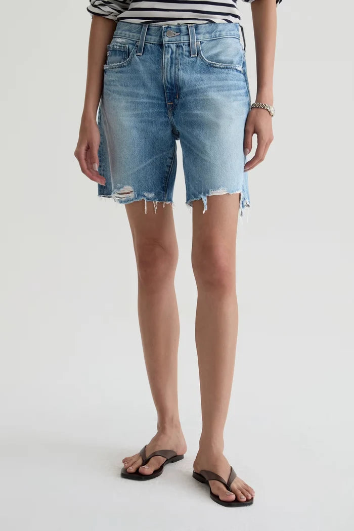Ex-Boyfriend Short Mid Rise Bermuda Shorts AG Jeans