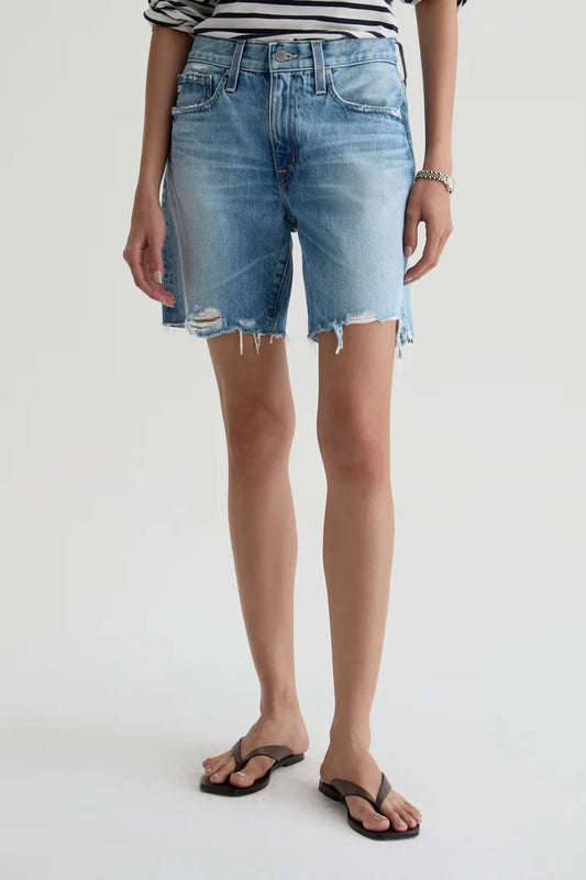 Ex-Boyfriend Short Mid Rise Bermuda Shorts AG Jeans