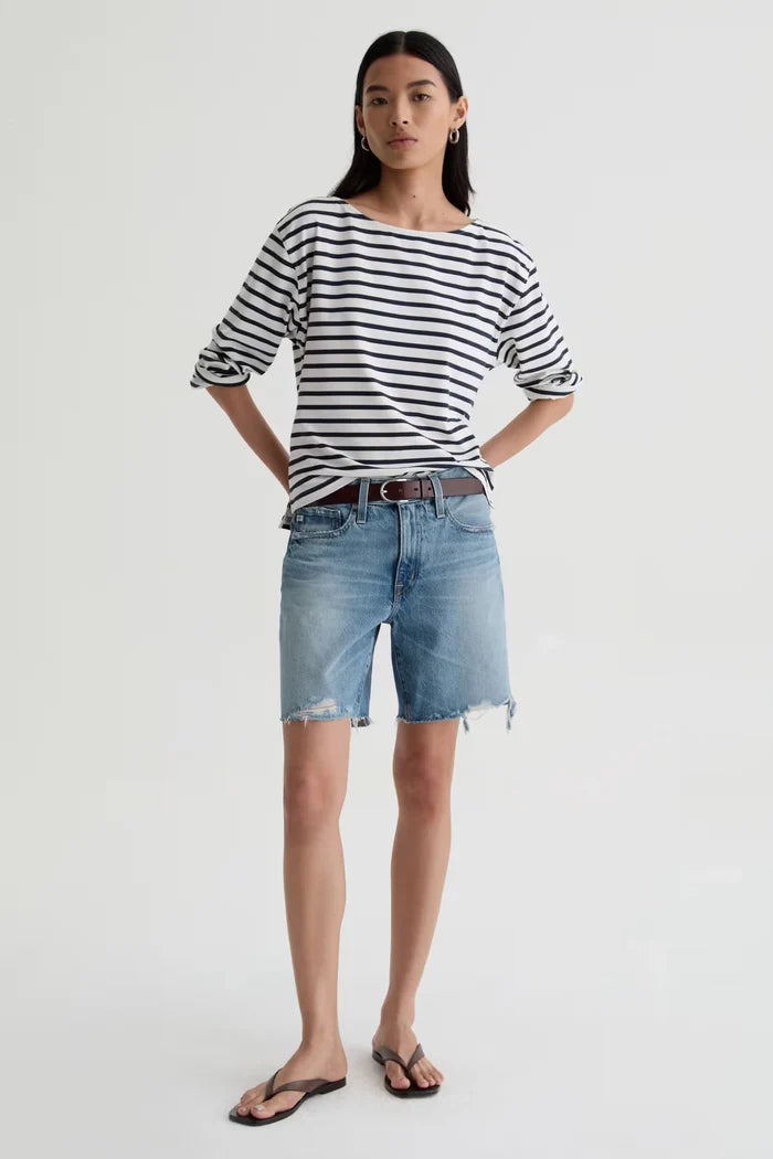 Ex-Boyfriend Short Mid Rise Bermuda Shorts AG Jeans