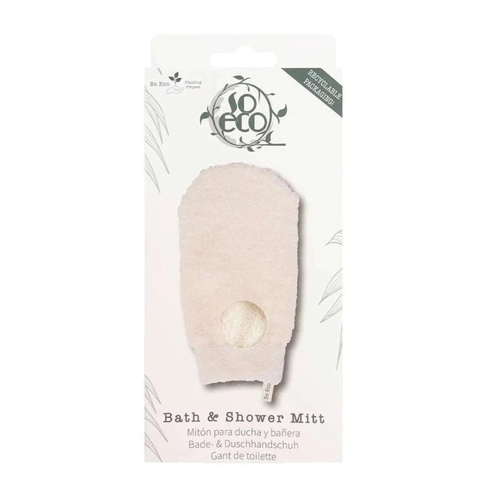 Exfoliating Bath & Shower Mitt - Reusable, Dual-Sided