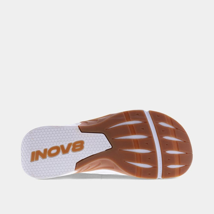 INOV8 F-Lite Max training shoes, white/gum, bottom view