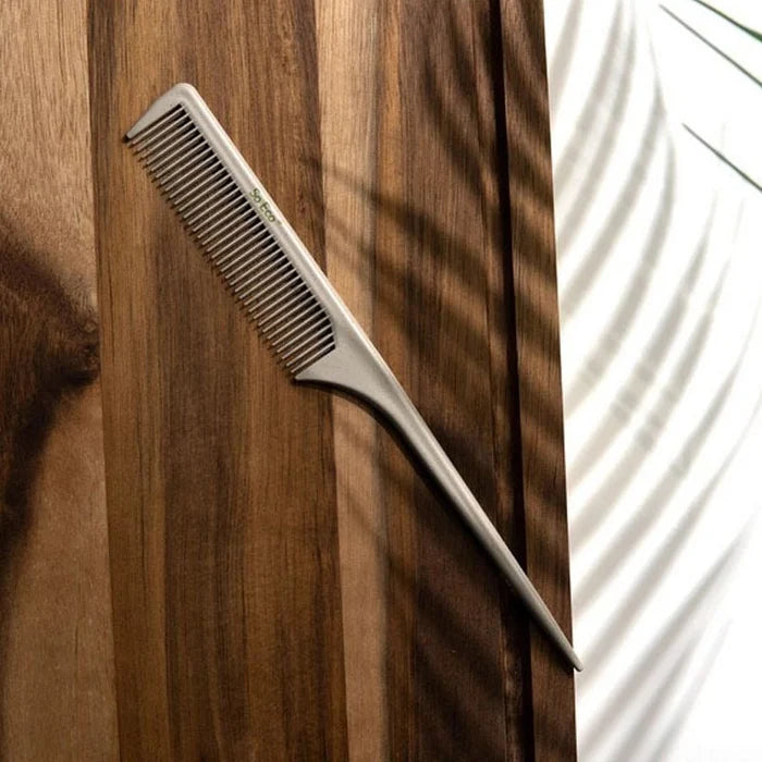 Fine-Tooth Tail Comb with Long Handle - For Parting & Styling