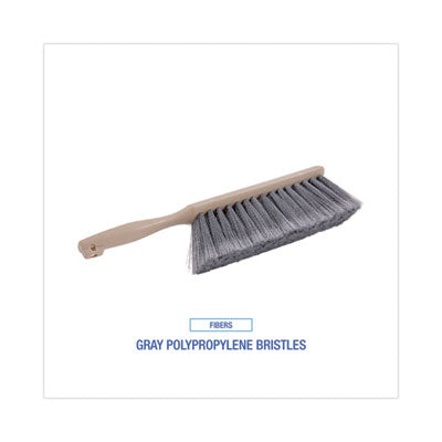 FLAGGED 9" COUNTER BRUSH WITH GRAY BRISTLES