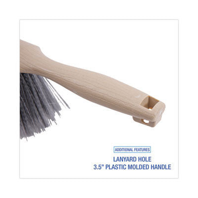 FLAGGED 9" COUNTER BRUSH WITH GRAY BRISTLES