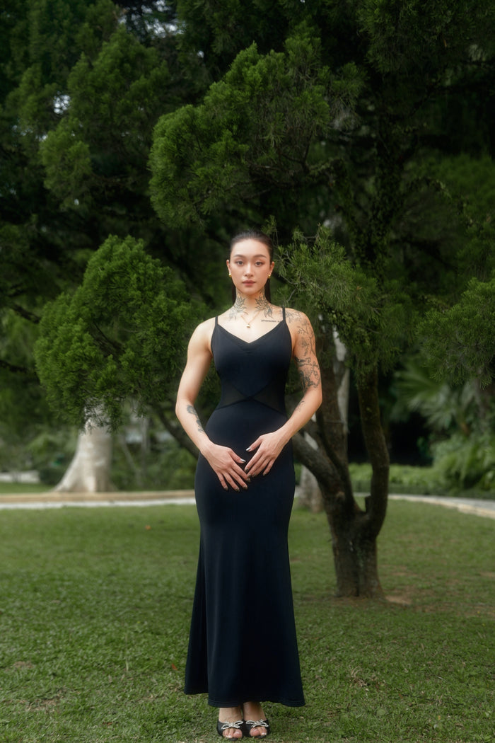 Flora A-Line Dress | Black