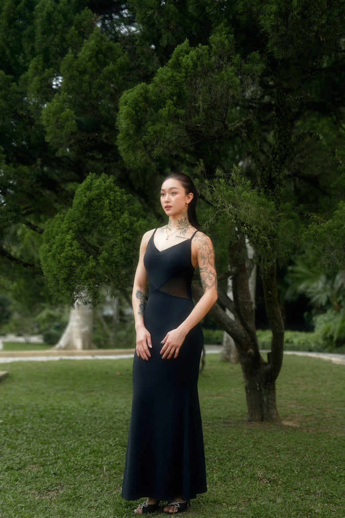 Flora A-Line Dress | Black