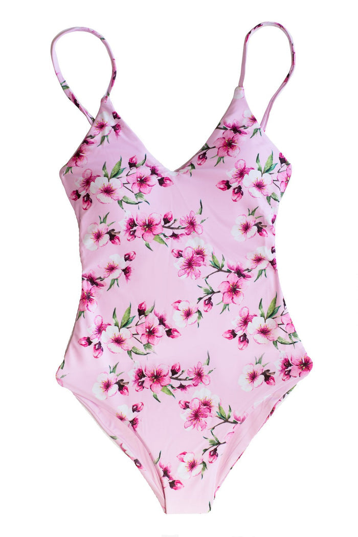 Flowa Powa - Pink Floral One Piece Swimsuit One Piece Chance Loves Swim XS