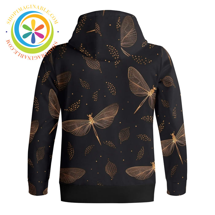Fly Dragonfly Full Zip Turtleneck Hoodie Streetwear
