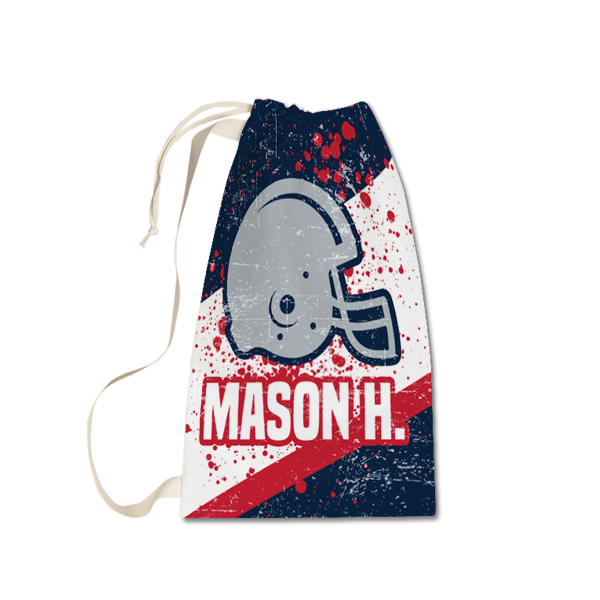 Small / Navy Red & Gray