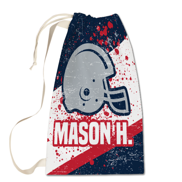 Large / Navy Red & Gray