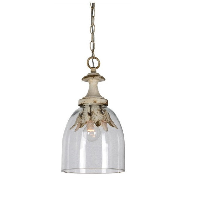 Pendant Forty West Designs 70723 Camden 1 Light Rustic White Pendant Forty West Designs