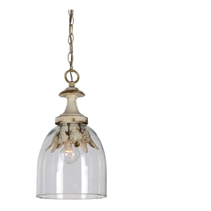 Pendant Forty West Designs 70723 Camden 1 Light Rustic White Pendant Forty West Designs