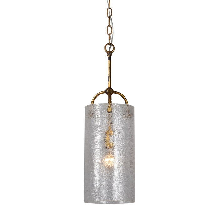 Pendant Forty West Designs 72550 Pipkin 1 Light Glass and Gold Metal Pendant Forty West Designs