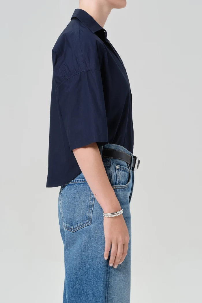 Frances Cropped Cape Button Up Tops Citizens of Humanity