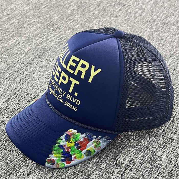 Navy Paint-Splattered