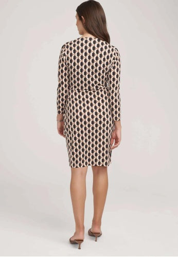 Geometric Wrap Dress