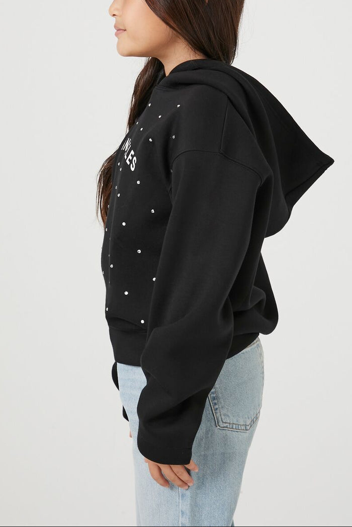 Girls Rhinestone Los Angeles Hoodie (Kids)