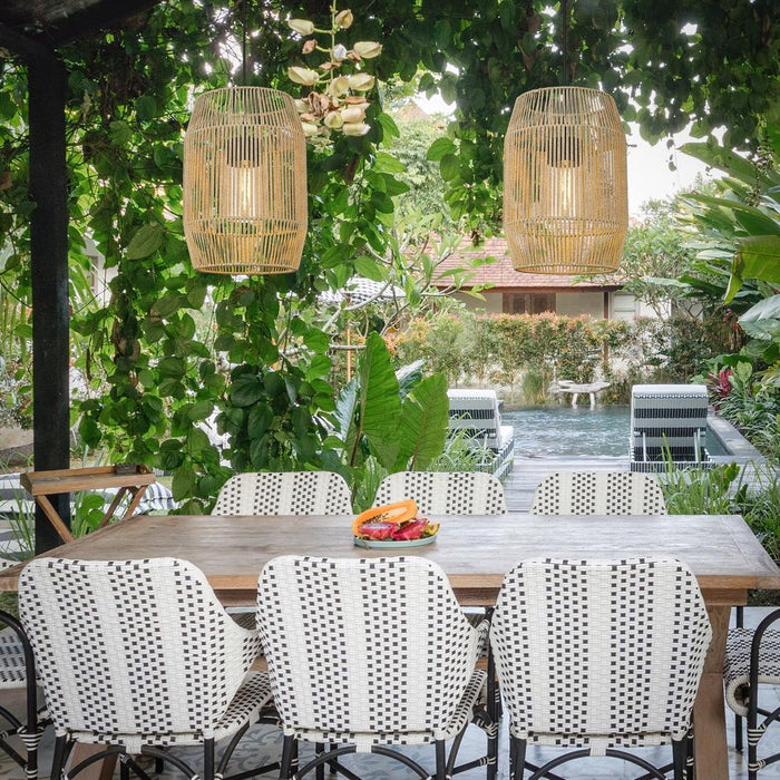 Outdoor Pendant Golden Lighting 6073-O1P NB-SS Seabrook Outdoor Pendant Golden Lighting